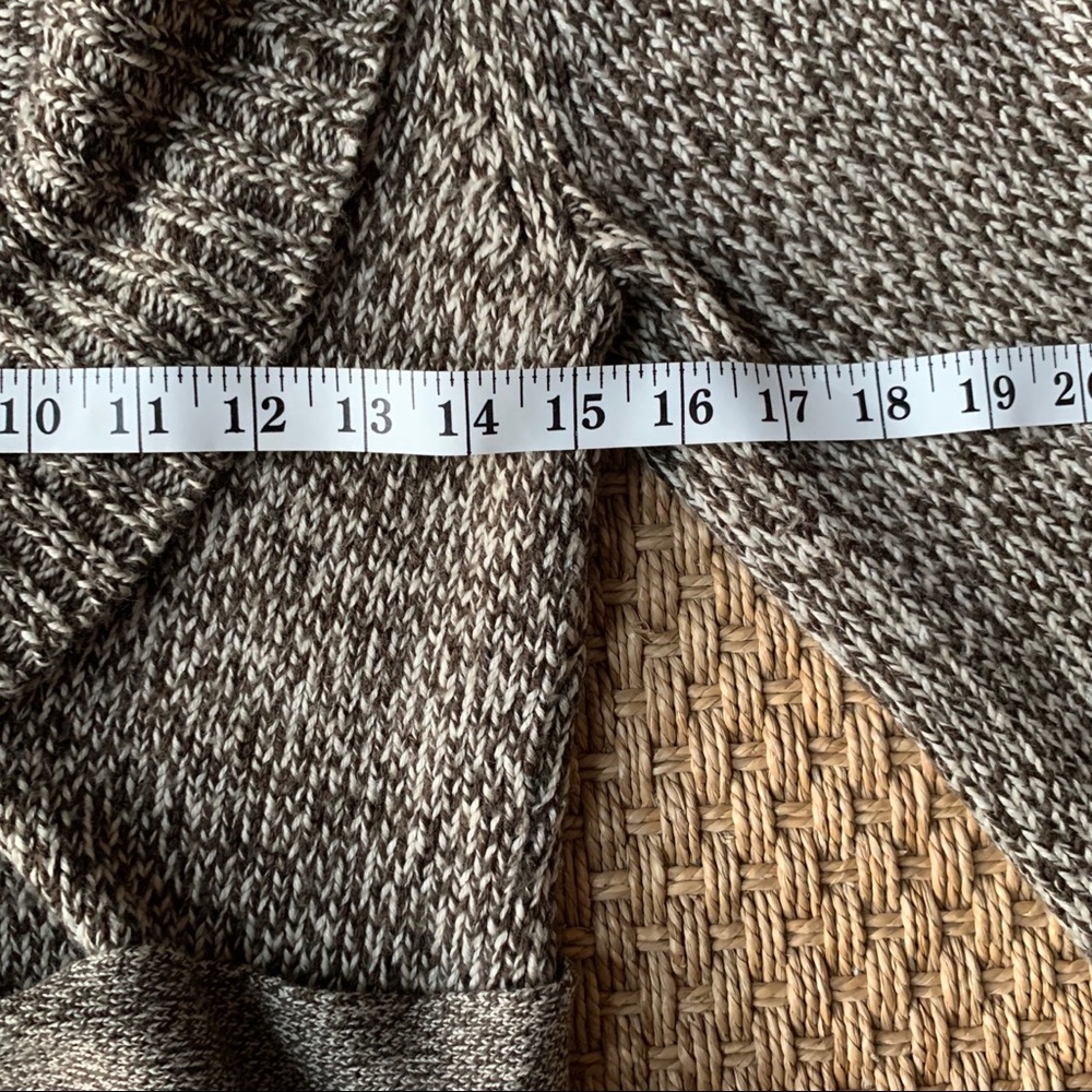 BCBG MaxAzria Brown Wool Blend Belted Cardigan - Picture 6 of 6